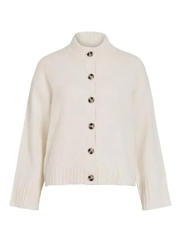 Vibibbi L/S O-Neck Strickjacke für Erwachsene - Modische Strickjacke von Vila mit Rundhalsausschnitt und langen Ärmeln, ideal für einen lässigen Look und vielseitig kombinierbar.