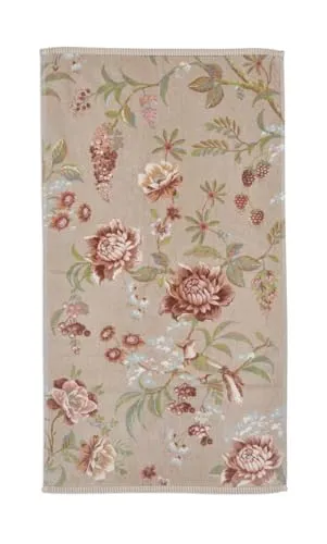 PiP Studio Secret Garden Handtuch Khaki 55x100 in oliv von Pip Studio