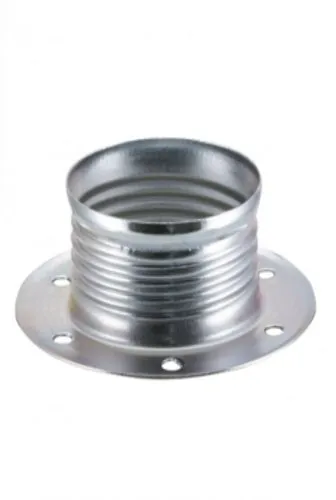 Lampenfassung Unterring zu E14 Fassung, Metall verzinkt