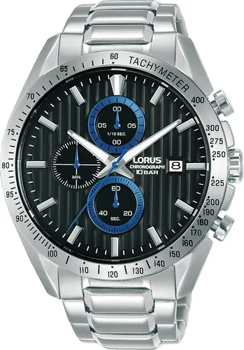 LORUS Herren Analog Quarz Uhr RM305HX9 mit Metall Armband - Armbanduhren für Herren: Robustes Edelstahlgehäuse, wasserdicht bis 10 BAR und mit Luminous-Leuchtbeschichtung für optimale Ablesbarkeit im Dunkeln.