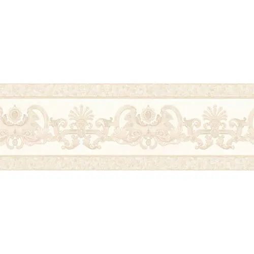 A.S. Création Bordüre Only Borders 10 Borte 5,00 m x 0,17 m beige metallic Made in Germany 655424 6554-24