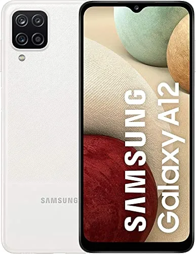 Samsung Galaxy A12 4G Weiß 64GB Smartphone - Simlockfreies Handy mit 48MP Kamera und 6,5