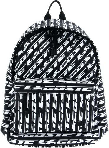 LACOSTE Freizeitrucksack mit Laptopfach - Mono Noir Blanc Dunkelblau - Stylischer Rucksack mit gepolstertem Laptopfach, ideal für Uni und Büro. Mit verstellbaren Schultergurten und innovativem Design für optimalen Komfort.