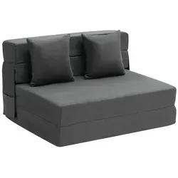 VEVOR Schlafsofa Klappsofa 3 in 1 Dunkelgrau TWIN XL von Vevor