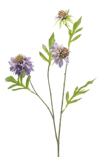 artplants Künstlicher Zweig Scabiosa RUXTER, lila, 60cm