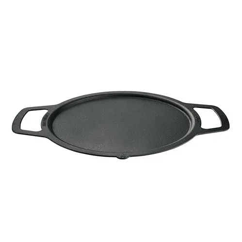 Solo Stove Gusseisen-Plancha für Feuerschale Ranger | Grillplatte für Feuerstelle, Umbau von Feuerstelle zu Grill, Zubehör für Outdoor Feuerschale, Kochoberfläche: Ø 36 cm, 5,7 kg