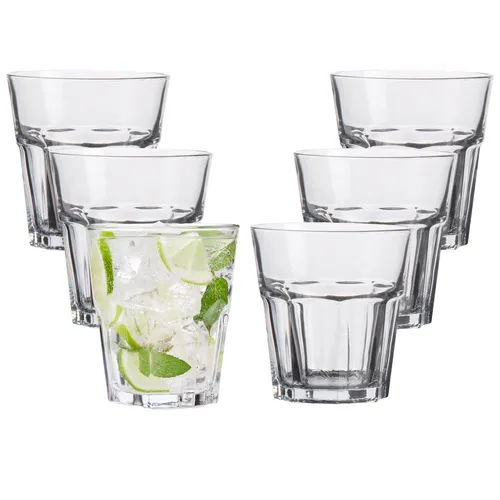 6-tlg. Set Trinkgläser Wassergläser Saftgläser Whiskygläser Longdrinkgläser