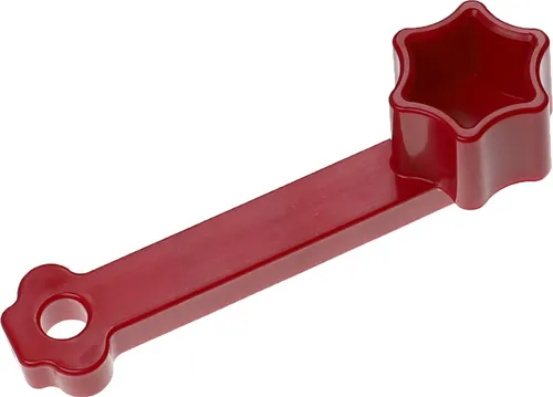 vhbw Teiglöser kompatibel mit Vorwerk Thermomix TM5, TM6 Küchenmaschine - Teigblume, Kunststoff Rot