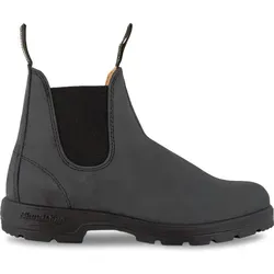 Blundstone 587 Rustic Schwarz Leather - Robuste Chelsea Boots für Herren Größe 44 - Wanderschuhe mit hochwertigem Leder, elastischen Einsätzen für einfaches Anziehen und XRD-Technologie für optimalen Komfort. Ideal für Alltag und Outdoor-Aktivitäten.