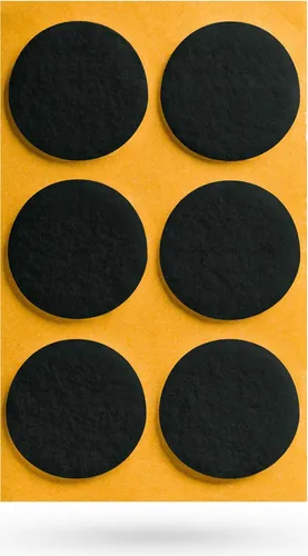 Filzgleiter Ø 40 x 3 mm selbstklebend schwarz Möbelschoner Möbelschutz Bodenschutz Möbelgleiter SOTECH 6 x