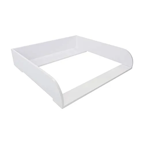 Puckdaddy Ben | Wickelaufsatz kompatibel mit IKEA Malm Kommoden u.Ä. | 80x78x15 cm | Wickelauflage aus weißem MDF-Holz | hochwertiger Premium Wickelaufsatz inkl. Montagematerial zur Wandmontage