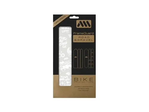 All Mountain Style Rahmenschutzfolie 200 µm - Transparente & Matte Lackschutzfolie – Micro‑Wabe PVC, selbstklebend, UV‑stabil – für Gravel & Rennrad – entwickelt in Barcelona - Coffee White