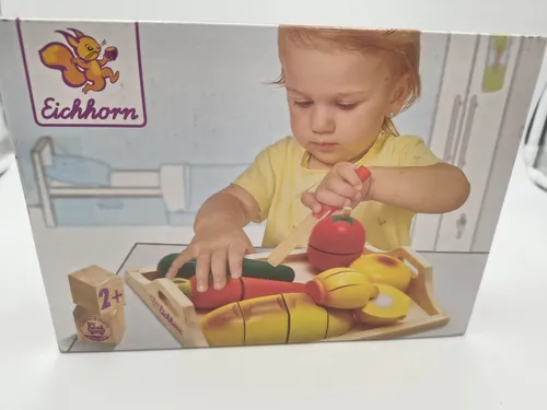 Eichhorn 100003731 Schneidebrett mit diversen Holzteilen -- 0009/1102