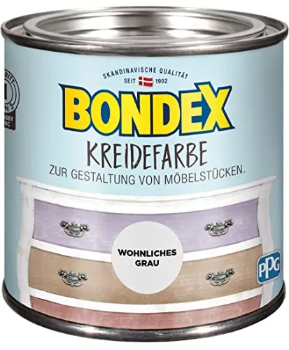 Bondex Kreidefarbe Wohnliches Grau - 0,5L - 386525