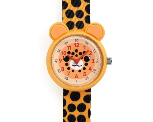 Produktbild DJECO Quarzuhr Elegante Quarzuhr mit schönem Motiven zum Uhr-Lesen-Lernen