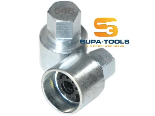 Supa-Tools Original Seat 548 Code H für Seat Cupra Felgenschloss Nuss Felgenschlüssel Radsicherung