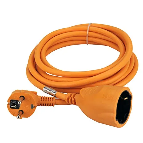 UNITEC Schuko-Verlängerung H05VV-F3G1,5mm² 3m orange in orange von UNITEC