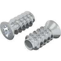 vidaXL Schraube 2 Stk Silber M6 x 12 mm Eisen 864484