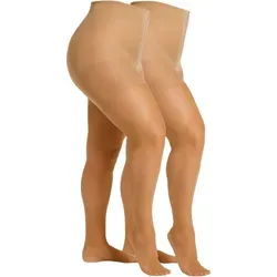 Camano Feinstrumpfhose fine curvy 20 DEN (2er Pack) Curvy-Tights, matt, extra breiter Bund