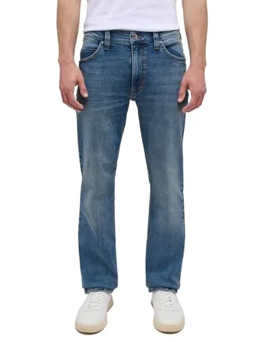 MUSTANG Herren Style Tramper Straight Jeans - Casual Straight Fit Jeans in 583 mittelblau, aus 99% Baumwolle und 1% Elasthan für optimale Bewegungsfreiheit und Komfort. Perfekt für stilvolle Outfits zu jeder Gelegenheit!