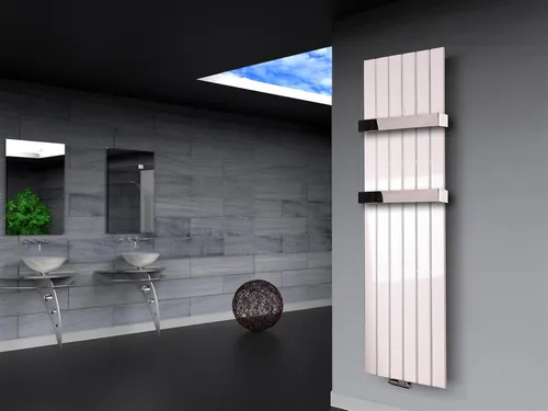 Szagato Badheizkörper Design Peking 3 - 180x47cm, 1118 W, weiß - Hochwertiger Badheizkörper Design Peking 3, 180x47cm, 1118 Watt, ideal für stilvolle Badezimmer. Inklusive 2 Handtuchhaltern und 5 Jahre Garantie - Made in Germany.