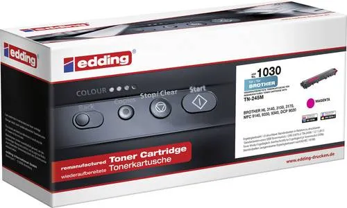 Edding Toner EDD-1030 für Brother TN-245/TN-246M - Toner kompatibel für Brother Drucker, recycelt und umweltschonend mit einer hohen Druckleistung von 2200 Seiten.