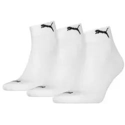 Puma 3P Cushioned Quarter Sock Weiß Gr 39/42 in blau von PUMA