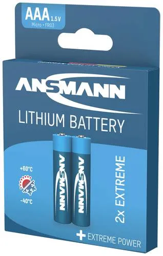 Ansmann Extreme Micro (AAA)-Batterie Lithium 1150 mAh 1.5V 2St.