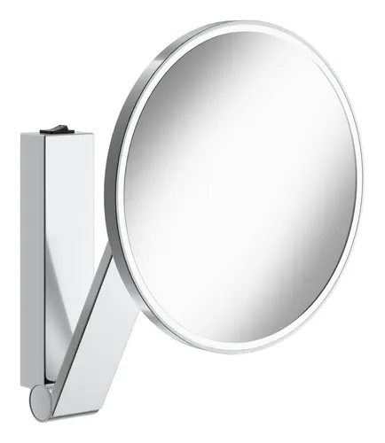 Kosmetikspiegel iLook_move - Rund & Beleuchtet - Kosmetikspiegel Wandmodell, rund und beleuchtet mit Wippschalter. Perfekt für präzise Schönheitspflege und modernes Badezimmerdesign.