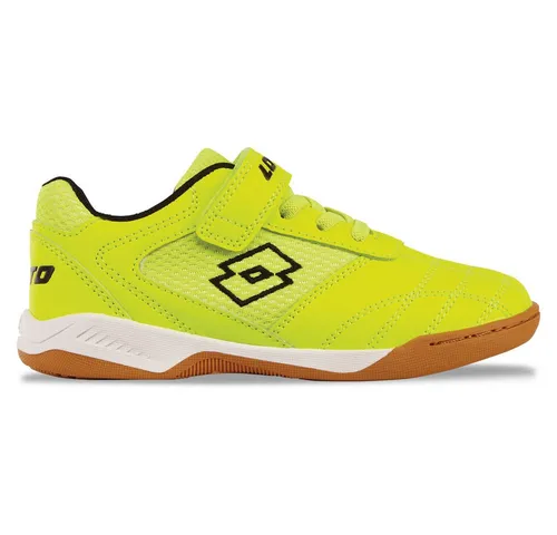 Lotto WHIZZER K Kinder Low Top Sneaker 2600120K Gelb/Schwarz, Größe 35 EU - Sneaker für Kinder mit leichtem Phylon-Sohle, ideal für Sport und Freizeit. Praktische Kombi aus Klettverschluss und elastischer Schnürung für einfaches An- und Ausziehen.