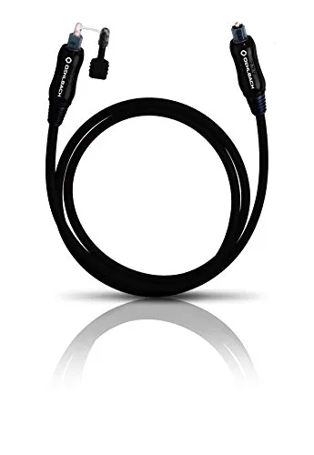 Oehlbach Opto Star Black 1500 - Flexibles 15 m Toslink Digitalkabel mit 3,5 mm LWL-Klinken Adapter, ideal für Soundbars und AV-Receiver, 30 Jahre Garantie