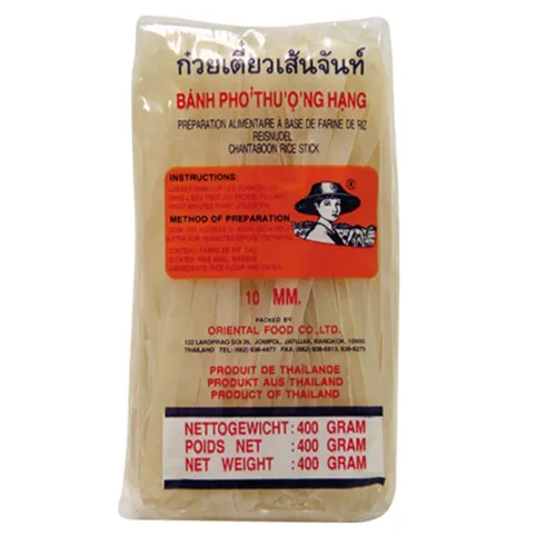 10mm breite Reisnudeln 400 g Farmer Brand Rice dicke Reis Nudeln Asia Nudeln