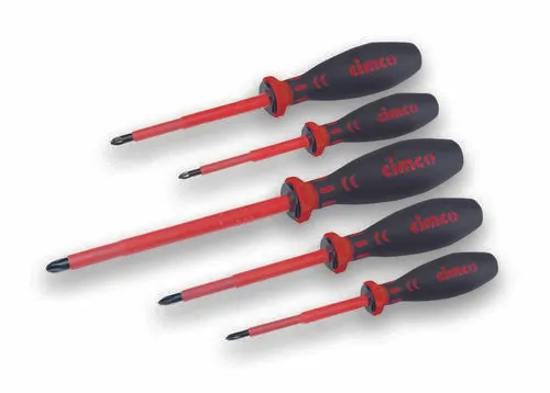 Cimco 2K-VDE-Schraubendreher-Set für Schlitzschrauben von CIMCO