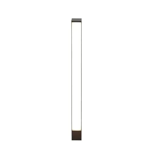 Lucande LED Pollerleuchte Lirka - Modern & Energieeffizient - Pollerleuchten aus dunkelgrauem Aluminiumdruckguss mit fest verbautem, warmweißem LED-Leuchtmittel. Ideal für moderne Gärten und Wege, schützt vor Witterung mit IP54.