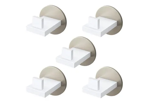 Mai & Mai Wandgarderobe Stalo08 - Edelstahl Kleiderhaken - Minimalistischer Garderobenhaken aus korrosionsbeständigem Edelstahl, ideal für Flur, Schlafzimmer oder Küche. Stabile Tragkraft bis 15 kg bei Bohrmontage, einfach zu reinigen und zeitlos im Design.