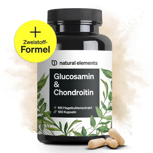 Glucosamin & Chondroitin 180 Kapseln von natural elements