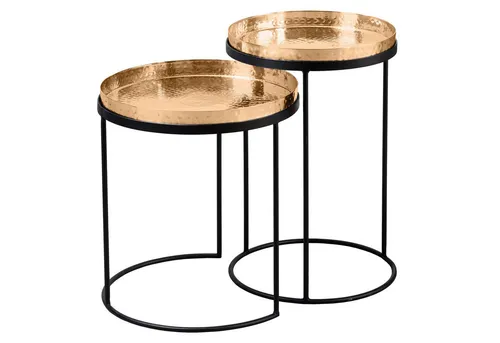 riess-ambiente Beistelltisch ELEMENTS 55cm gold (Set, 2-St) von Riess-Ambiente