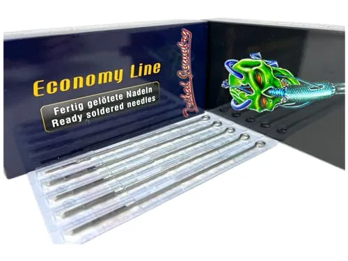 INKgrafiX® - Tribal Jewelry - Economy - 50 Stück - Einweg-Spitzen für sicheres und sauberes arbeiten. - IG67333 - Einwegspitzen Tips - Sicher - Studio Profi DE (9F - 50 Stück)