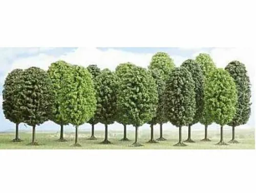 Busch 6486 12 Laubbäume Laubbaum Bäume Baum 7-12,5 cm H0 TT Neu
