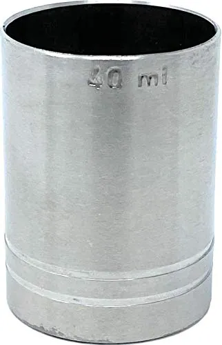 MAK Messbecher Cocktail 40 ml Edelstahl Barmaß Jigger 4cl Dosierer Alkohol Zertifikat Bar
