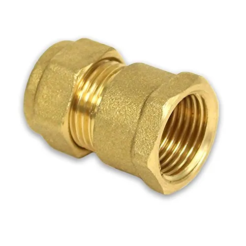 Messing-Klemmverschraubung für Kupferrohre, Übergang mit IG, 1/2