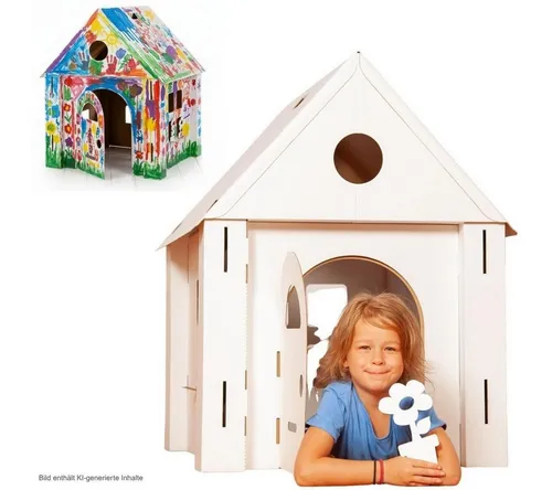Calafant Spielhaus CALACASA – Kreatives Bastelhaus für Kinder