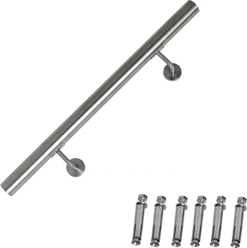 Melko Handlauf Edelstahl V2A 140cm inkl. Wandhalterung