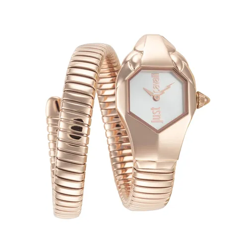 Just Cavalli Luxusuhr Snake JC1L001M0065 - Elegante Damenuhr mit einzigartigem Schlangendesign, ideal für modebewusste Frauen, die ein Statement setzen möchten.