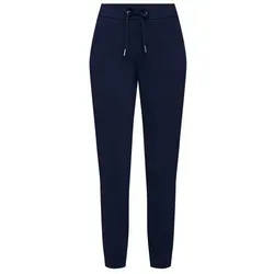 b.young 7/8-Hose Rizetta - Falten in Dunkelblau, Größe M - Stoffhose mit High Waist und modischen Falten, ideal für einen urbanen Look. Perfekt kombinierbar für verschiedene Anlässe.