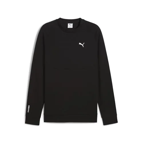 PUMA Herren PUMATECH Crew DK Sweatshirt - Bequem und Strapazierfähig - Rundhalsshirt in PUMA Black, XL. Atmungsaktives, schnell trocknendes Material mit Feuchtigkeitstransport für maximalen Komfort beim Sport und in der Freizeit.