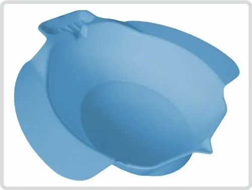 Bidet Sitzbad Toiletteneinsatz aus Kunststoff und mit Seifenablage, blau