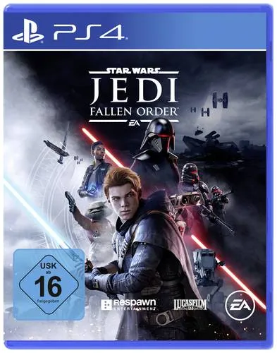 Star Wars Jedi Fallen Order PS4 - Erlebe das Abenteuer als Jedi-Padawan - Games - Tauche ein in eine neue Star-Wars-Geschichte mit strategischen Kämpfen und einem innovativen Lichtschwert-Kampfsystem.