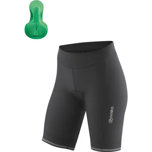 Gonso Sitivo Green Kurze Radhose Damen Größe:34 - Radhose für Damen mit innovativer Sitzpolstertechnologie, ideal für kompakte Sitzpositionen, bietet optimalen Komfort und Druckentlastung beim Radfahren.