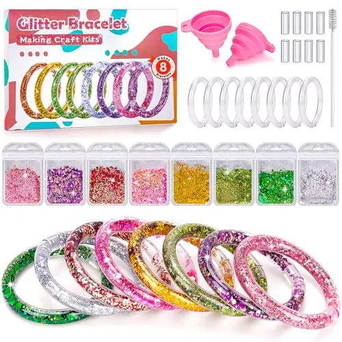 Produktbild Bastelset Glitzerarmbänder für Mädchen ab 6 Jahren